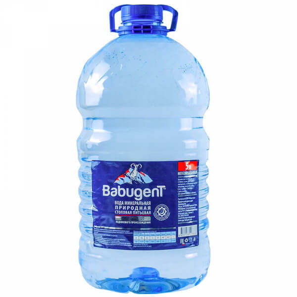 BabugenT (Бабугент) минеральная негазированная вода 5 л купить с быстрой доставкой - Napitkionline.ru