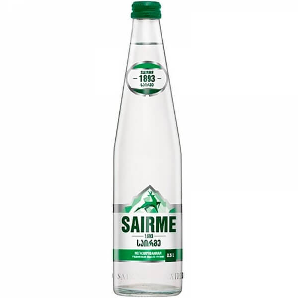 SAIRME (Саирме) минеральная негазированная вода стекло 0,5 л купить с быстрой доставкой - NAPITKIONLINE
